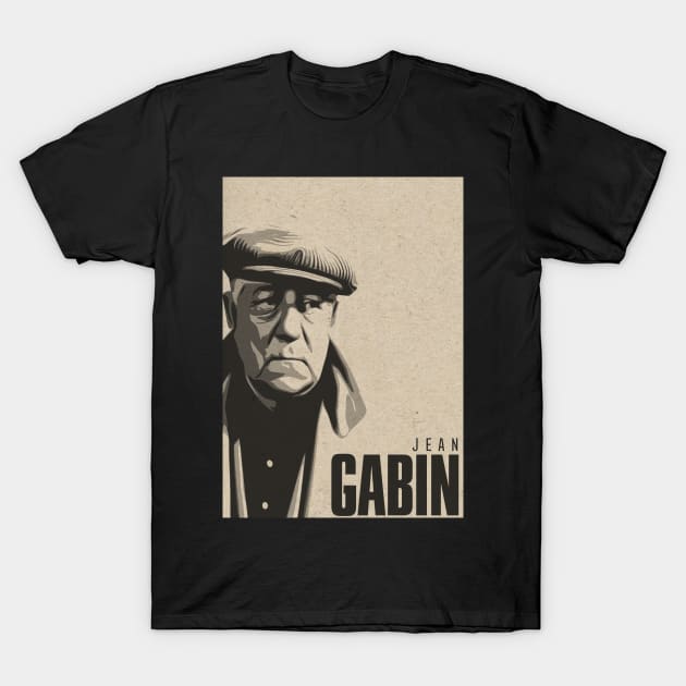 Jean Gabin - French actor, lino ventura, belmondo, cinema, france T-Shirt by Labonneepoque